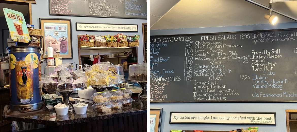 Bluffington's Cafe Menu