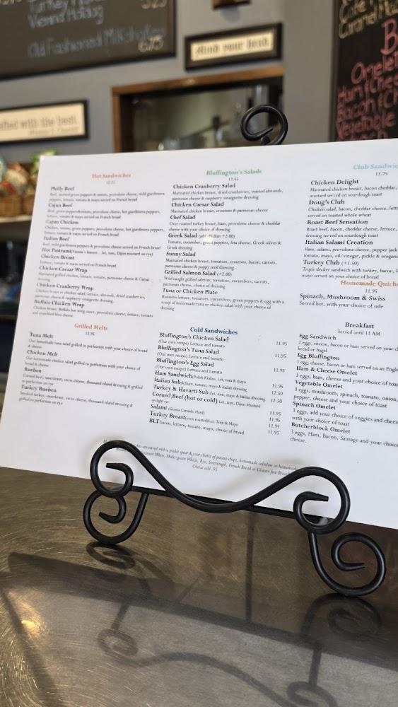 Bluffington's Cafe Menu image 3